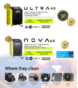 OXYHTECH ULTRA 4.0 - aparat decarbonizare, curatare carbon motor autoturisme si camioane - Img 3