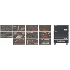 BAHCO 1 FF1BSET MONSTER Dulap XXL cu 12 sertare si 758 scule pentru adevaratii profesionisti
