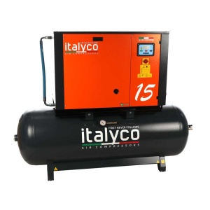 ITALYCO KV 15/500-13 - compresor de aer cu surub si butelie 500 litrii , presiune 13 bar