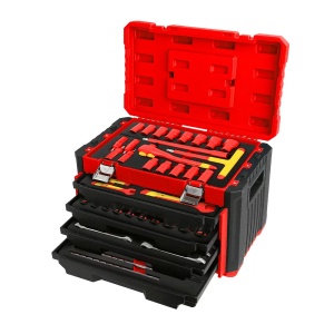MARCO TOOLS 05.090.100 - trusa portabila cu 5 sertare si 57 scule pentru masini electrice conform IEC 60900 - Img 1
