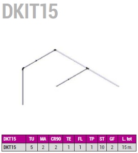 WORKY DKIT15 - kit tubulatura aspirare 15 m - Img 2