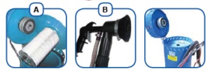 MARCO TOOLS 05.075.17 - sistem sablare mobil, cu nrezervor 105 litrii - Img 2