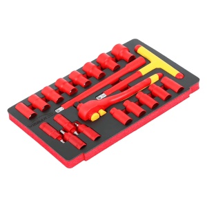 MARCO TOOLS 05.090.100 - trusa portabila cu 5 sertare si 57 scule pentru masini electrice conform IEC 60900 - Img 2