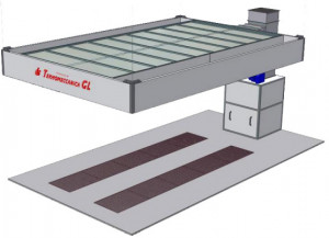 METRON PREP103 - spatiu pregatire vopsire cu recirculare si structura prinsa de tavan - Img 2