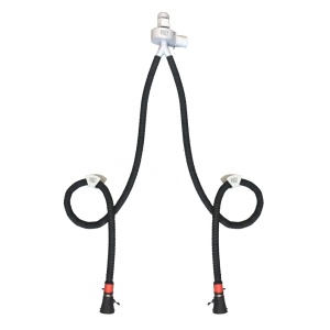 WORKY GSM2 Kit fix pentru exhaustare fum cu doua furtune