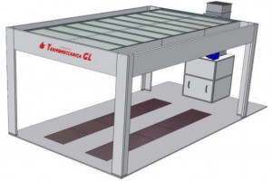 METRON PREP104 - spatiu pregatire vopsire cu plenum recirculare si structura pe pardoseala - Img 2