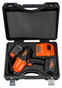 BAHCO BCL33IW2K1– Set pistol electric de impact + 2 acumulatori 5Ah + incarcator ultrarapid: - Img 2