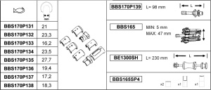 BAHCO BBS170P13 - set extractor stergatoare parbrize - Img 2