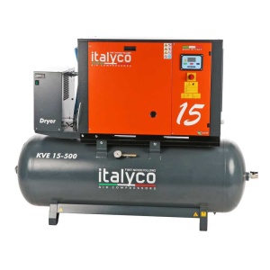 ITALYCO KV 15/500 D - compresor de aer cu surub si uscator aer, butelie 500 litrii
