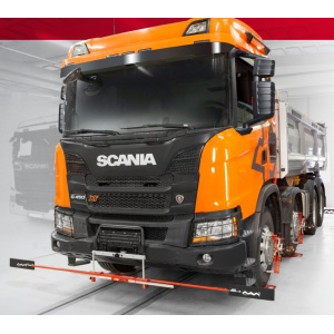 JOSAM SCANIA WHEEL ALIGNEMENT sistem 3D reglare geometrie roti omologat Scania