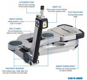 CAR-O-TRONIC VISION 2 X1 46731 + 39635 – sistem masurare partea inferioara caroserie cu sina glisare inclusa - Img 3