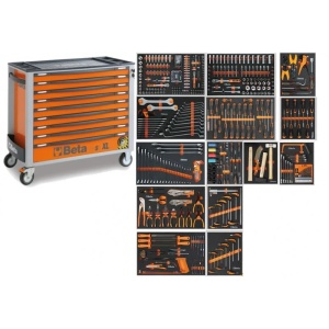 Dulap mobil cu 9 sertare, extra-lung și 487 scule, BW 2400S XL9/E-XL