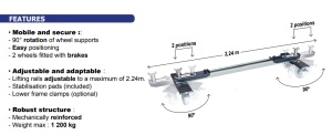 GYS AUTO ROLL 1.2T 063839 – traversa transport masini avariate - Img 2