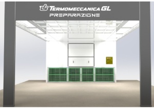 METRON PREP110 - spatiu pregatire vopsire cu plenum recirculare si structura pe pardoseala - Img 1