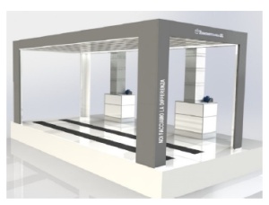 METRON PREP200 - spatiu pregatire vopsire camioane si autobuze cu plenum recirculare si structura pe pardoseala - Img 1