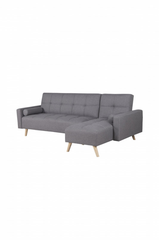 Canapea Maloni extensibila pe dreapta, 3 locuri, gri închis