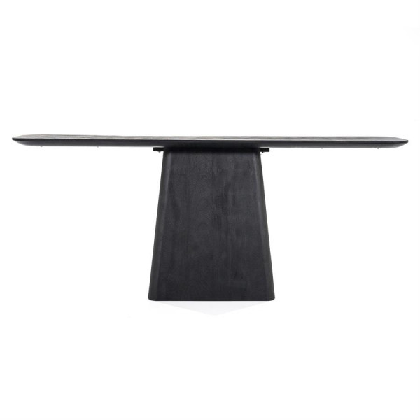 Consolă din lemn de mango Aron 180x40 cm neagra