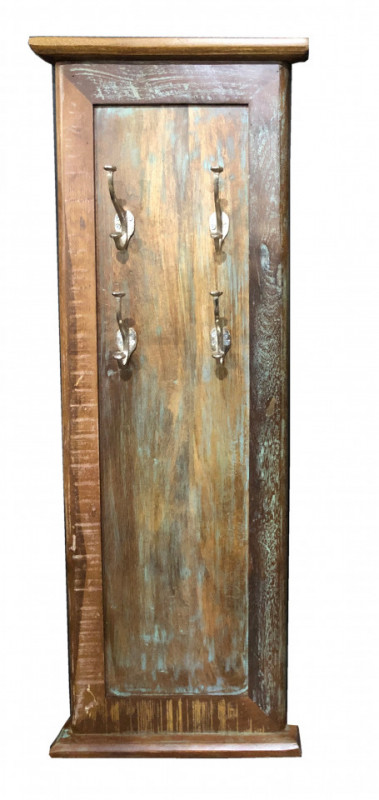 Cuier din lemn reciclat Fridge 35 x 8 x 110 cm