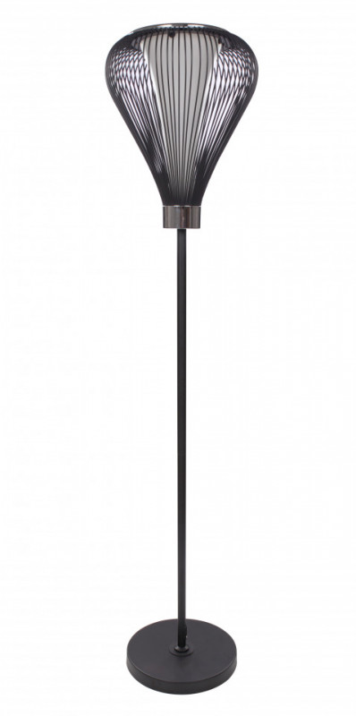 Lampadar din metal Exota negru, un bec