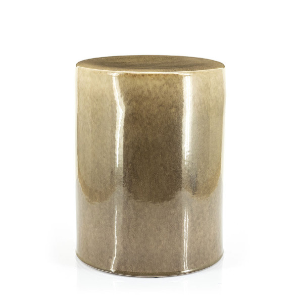 Masuta de cafea rotunda din ceramica Dainty 34x45 cm taupe