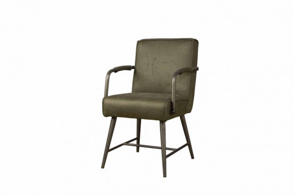 Scaun piele artificiala Belmonte verde inchis