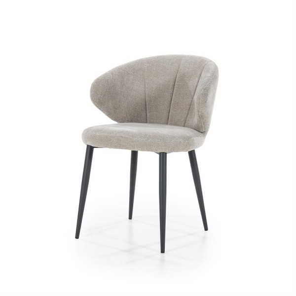 Scaun tapitat Fleur taupe