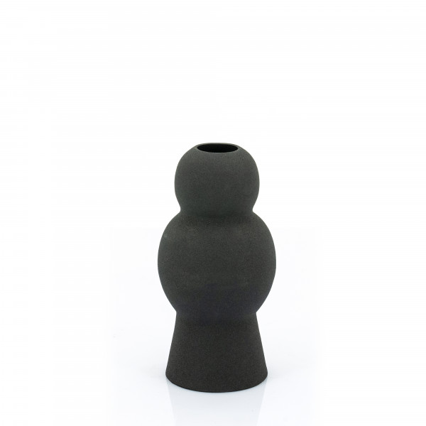 Vaza de ceramica Bold neagra 20,5 cm
