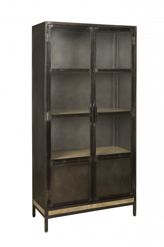 Vitrina din metal W/N & Iron, 2 usi