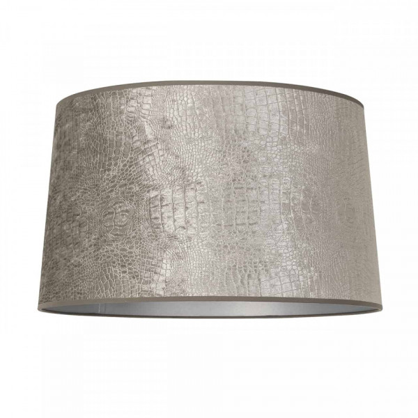 ABAJUR cilindric din polyester Marly argintiu, diametru 40 cm
