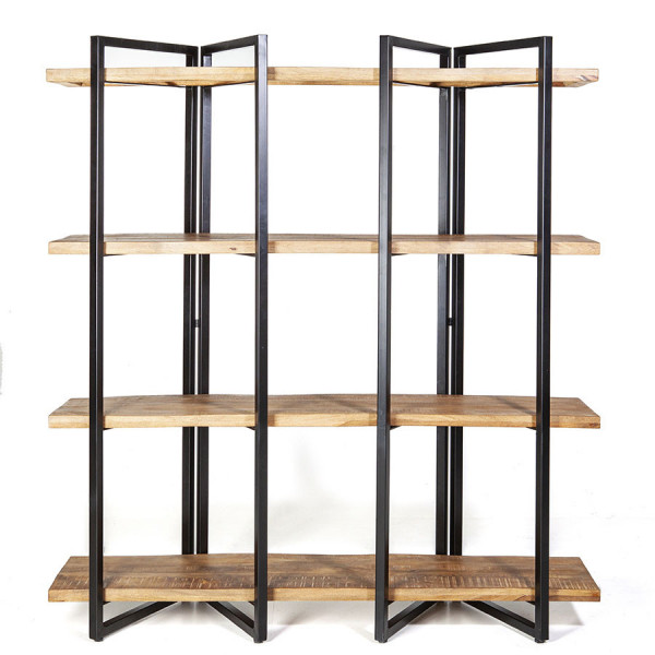 Biblioteca din mango Eddy 160x180 cm Beige