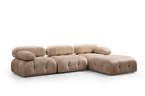Coltar Bubble modular, 3 locuri, crem