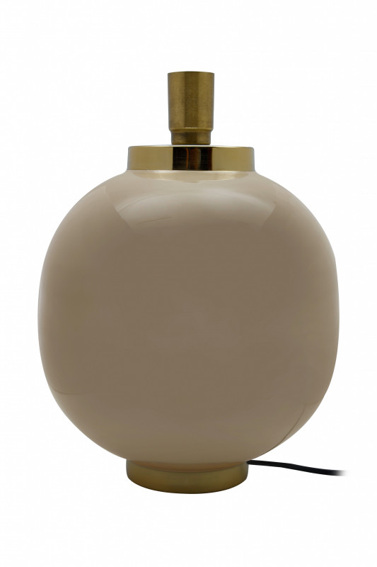 Lampa decorativa din fier, taupe/auriu, un bec 28x28x38,5 cm