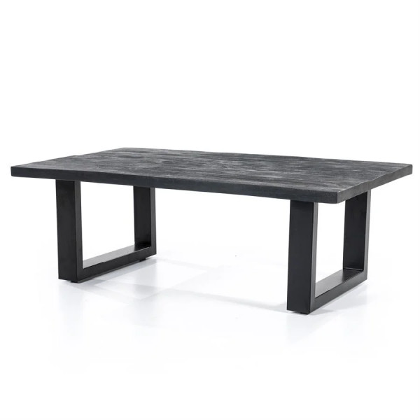 Masuta de cafea din lemn de mango negru Nina 120 x 70 cm