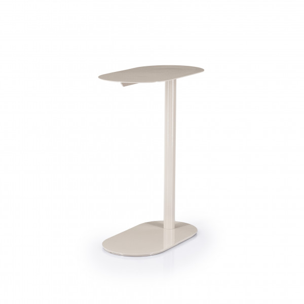 Masuta laterala din metal Spot 43x24x55 cm bej