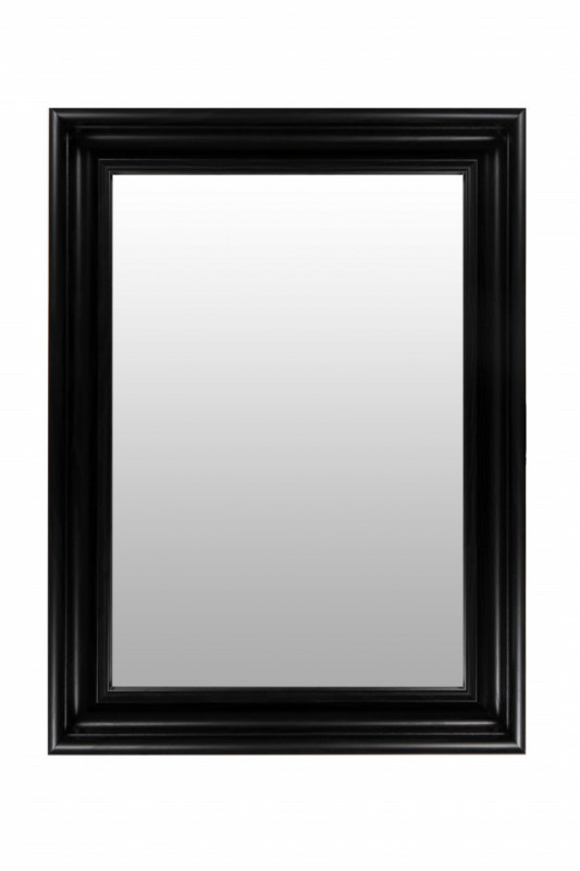 Oglinda dreptunghiulara cu rama din polistiren maro închis Scott, 79,5cm (L) x 59,5cm (L) x 5,2cm (H)