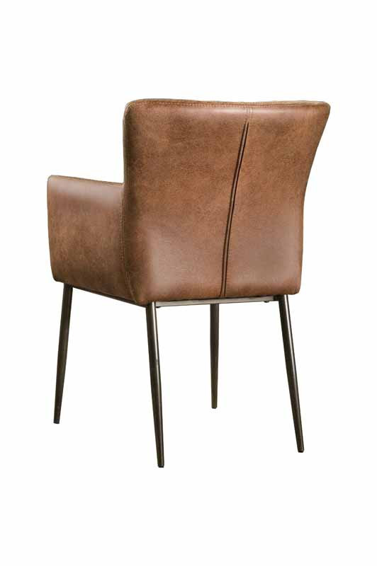 Scaun piele artificiala Ibiza maro deschis
