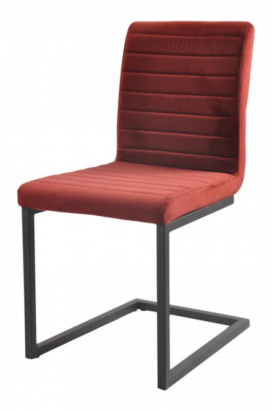 Set 2 scaune din catifea Sit&Chairs rosii
