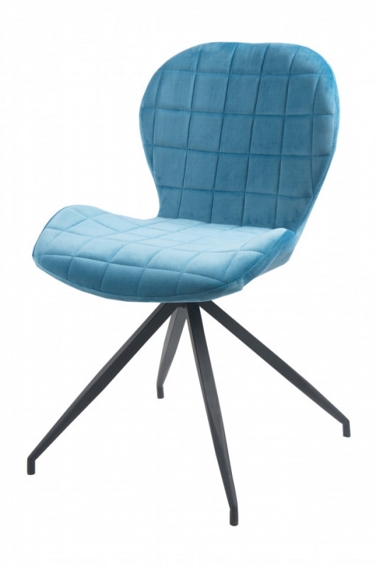 Set 2 scaune tapitate rotative Sit&Chairs Light Blue