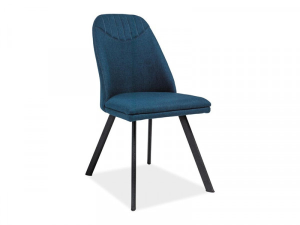 Set 4 scaune tapitate Pablo albastru marin