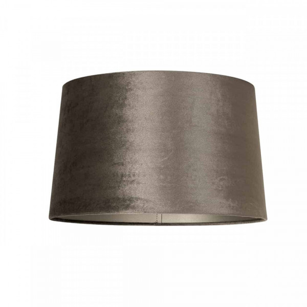 ABAJUR cilindric din polyester Jaylinn velvet taupe, diametru 35 cm