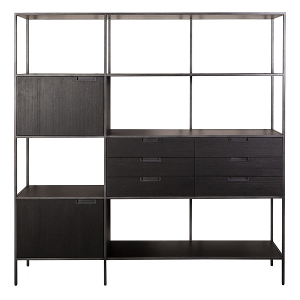 Biblioteca din salcam Madison 180x190 cm