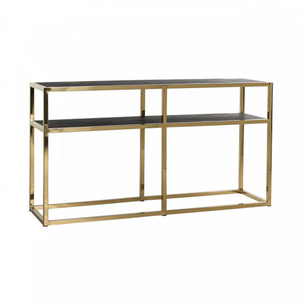 Consola din stejar si otel Blackbone 150 cm aurie