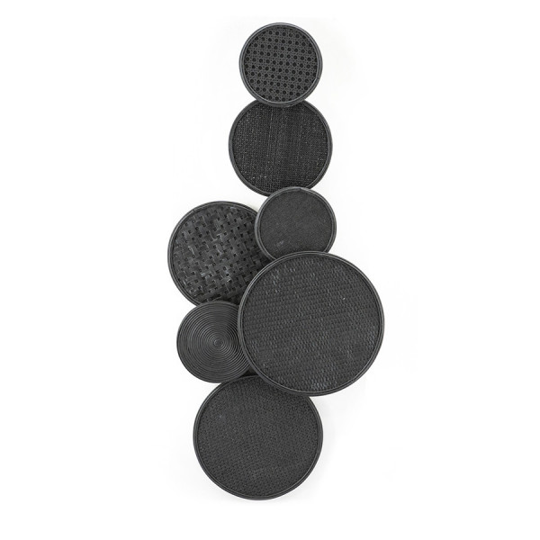 Decoratiune de perete Round & round neagra