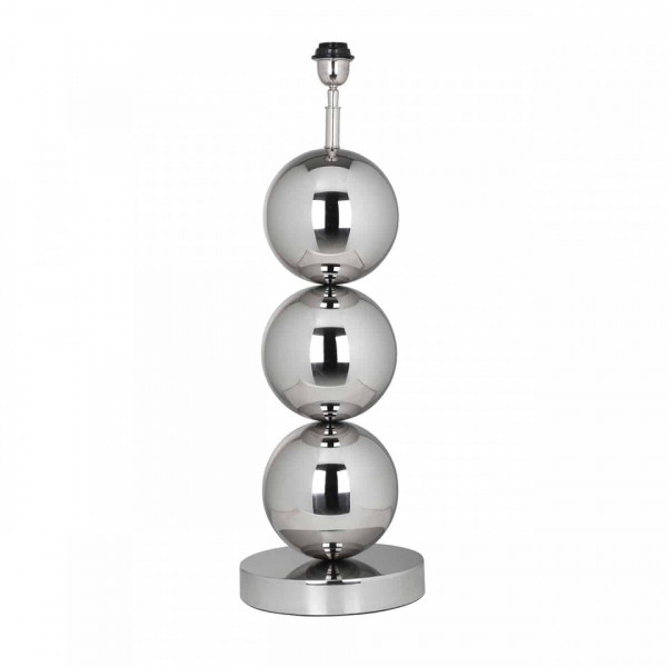 Lampa decorativa din inox/otel Jasey argintie, un bec