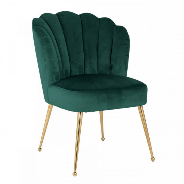 Scaun tapitat Pippa verde/auriu