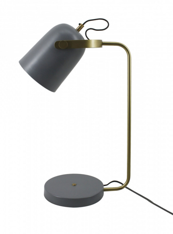 Lampa decorativa din fier/cupru/aluminiu Caroline gri, un bec