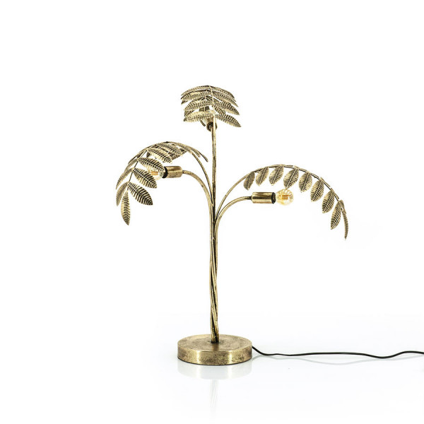 Lampa decorativa Frunze din metal Unbeleafable aurie, un bec