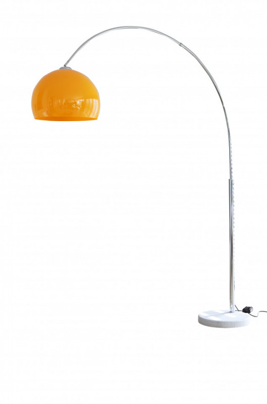 Lampadar din metal/marmura/plastic THIS & THAT 208 cm, metal orange , un bec