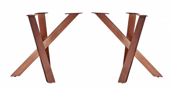 Picioare pentru masa din fier Tops & Tables maro 90 x 60 x 72 cm