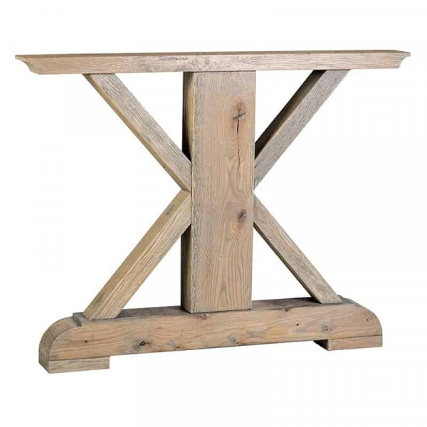 Picioare pentru masa din lemn de stejar Cross maro 74 x 86 x 10 cm